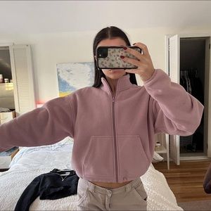 TNA cropped fleece 
- super warm for winter 
- hardly warm